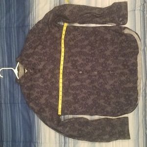 Denim and Flower Men's Shirt